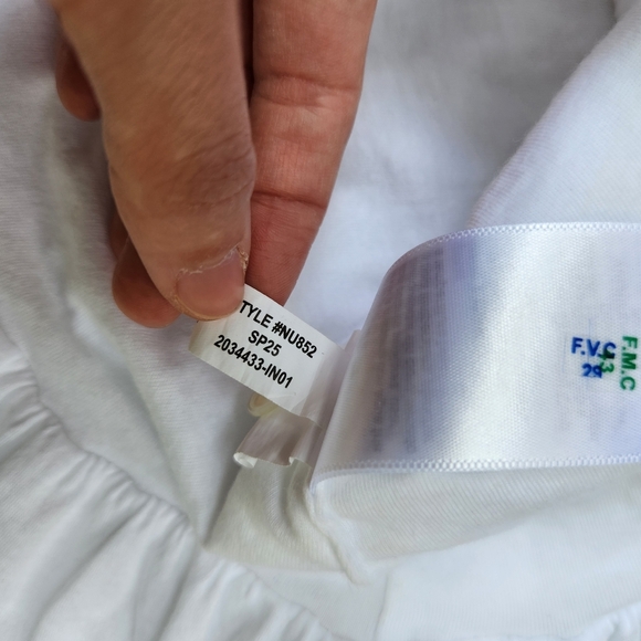 Madewell Sleeveless Crewneck Bubble Top Tank White Small - Picture 5 of 7